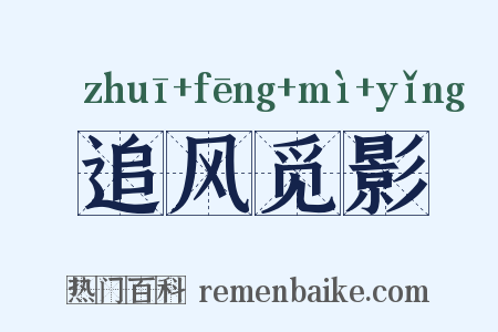 追风觅影是什么意思的图片